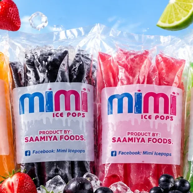 Mimi Ice Pops fruit freezing pops on ice